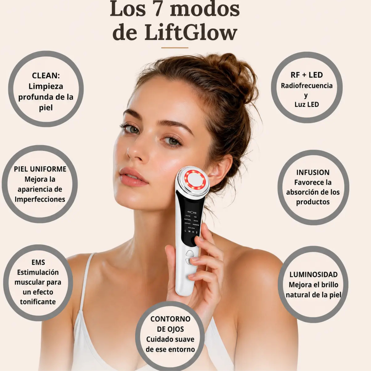 LiftGlow Reafirma tu piel en minutos, desde casa